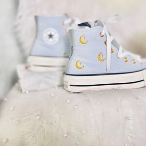 Custom Chuck Taylor All Star Lift Platform, Converse, Women’s Size 5